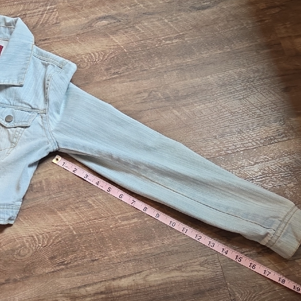 Highway Jeans Blue Cropped Jean Jacket With Snaps Junior Size XS - Picture 7 of 9